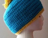 The Cartman of South Park-Easy Peasy Pom Pom Winter Hat in Adult & Child Sizes to Crochet-PATTERN ONLY