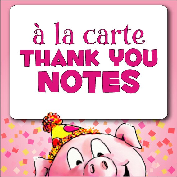 à la Carte THANK YOU Notes - DIY Printable Il_570xn