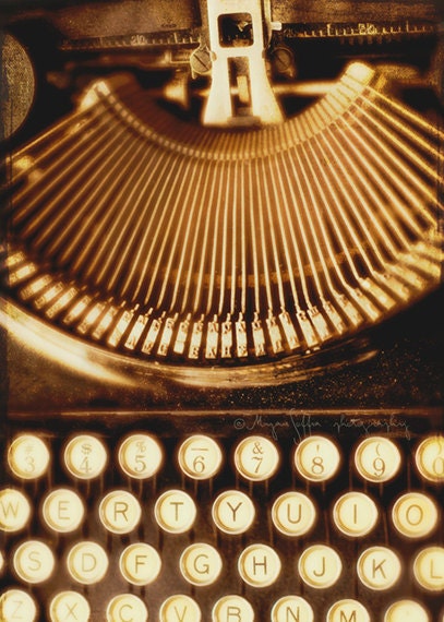 vintage typewriter photograph Ink Slinger no.2. by sixthandmain