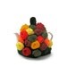 Crochet tea cosy Autumn Fall chic rose flower teapot cozy kitsch cottage chic