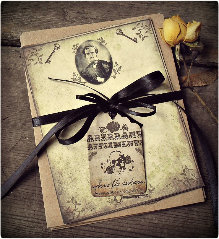 Edgar Allan Poe - Eloquent Stationary Set with Envelopes
