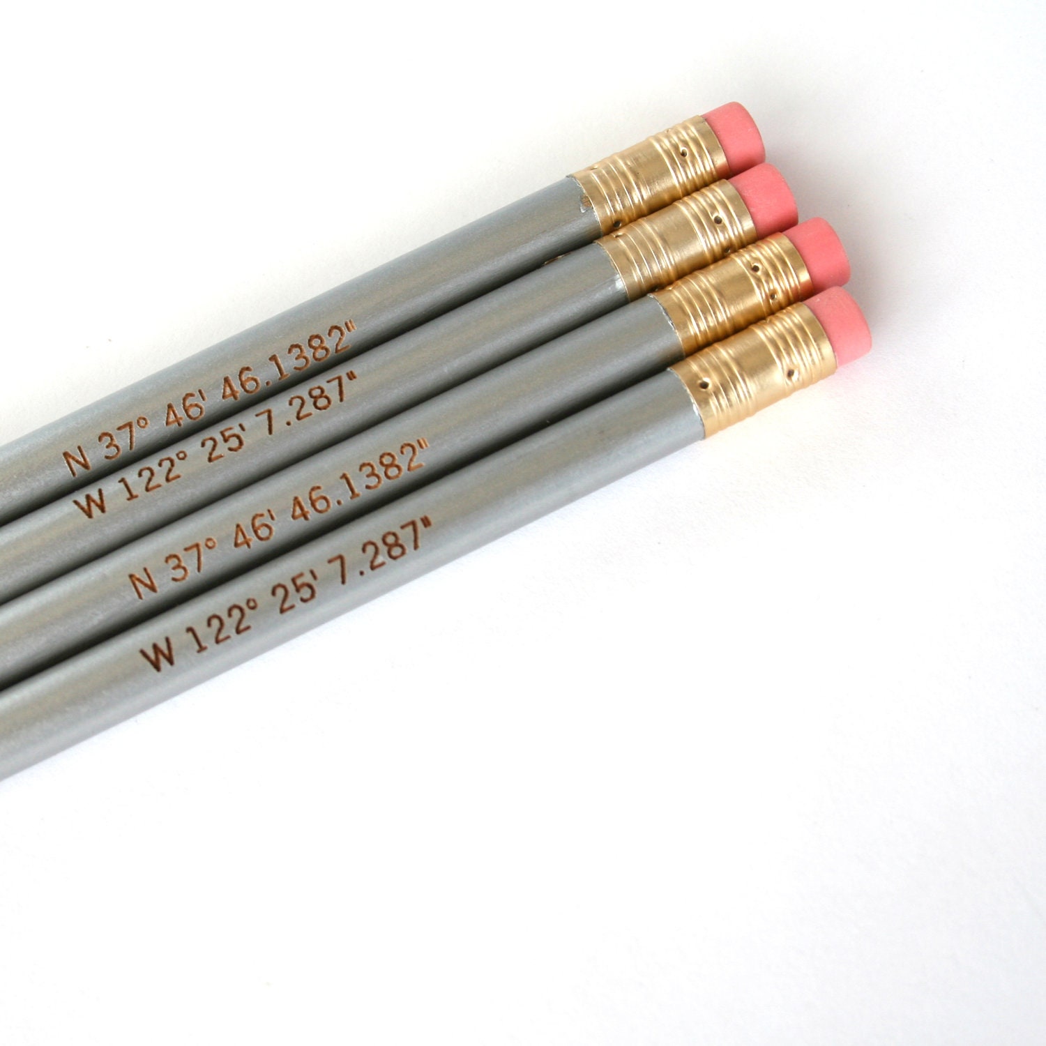 6 pack custom engraved personalized pencils. 6 pencils, one quote.