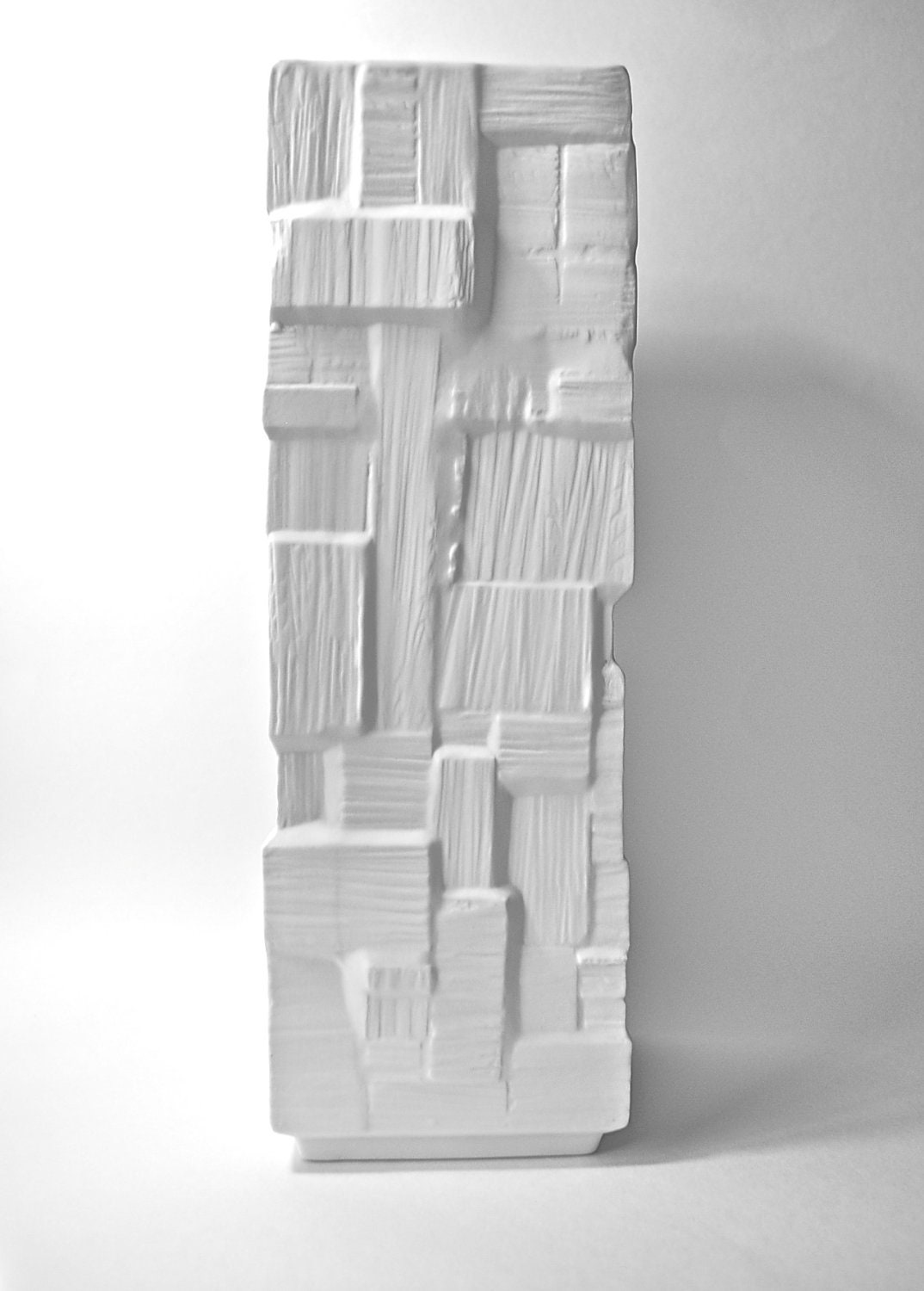 Huge Modernist Matte White Porcelain Art Vase Henrich Germany ONE Vase ONLY - LightTheGlitteryMoon