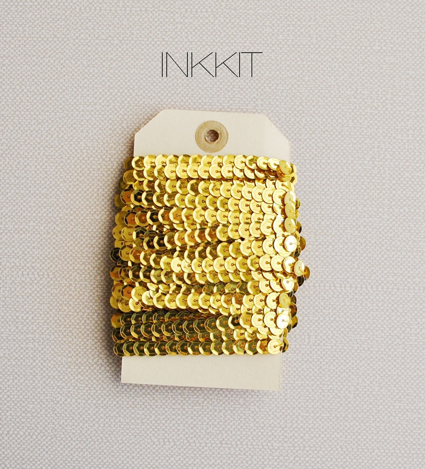 gold sequin ribbon (5 yards)