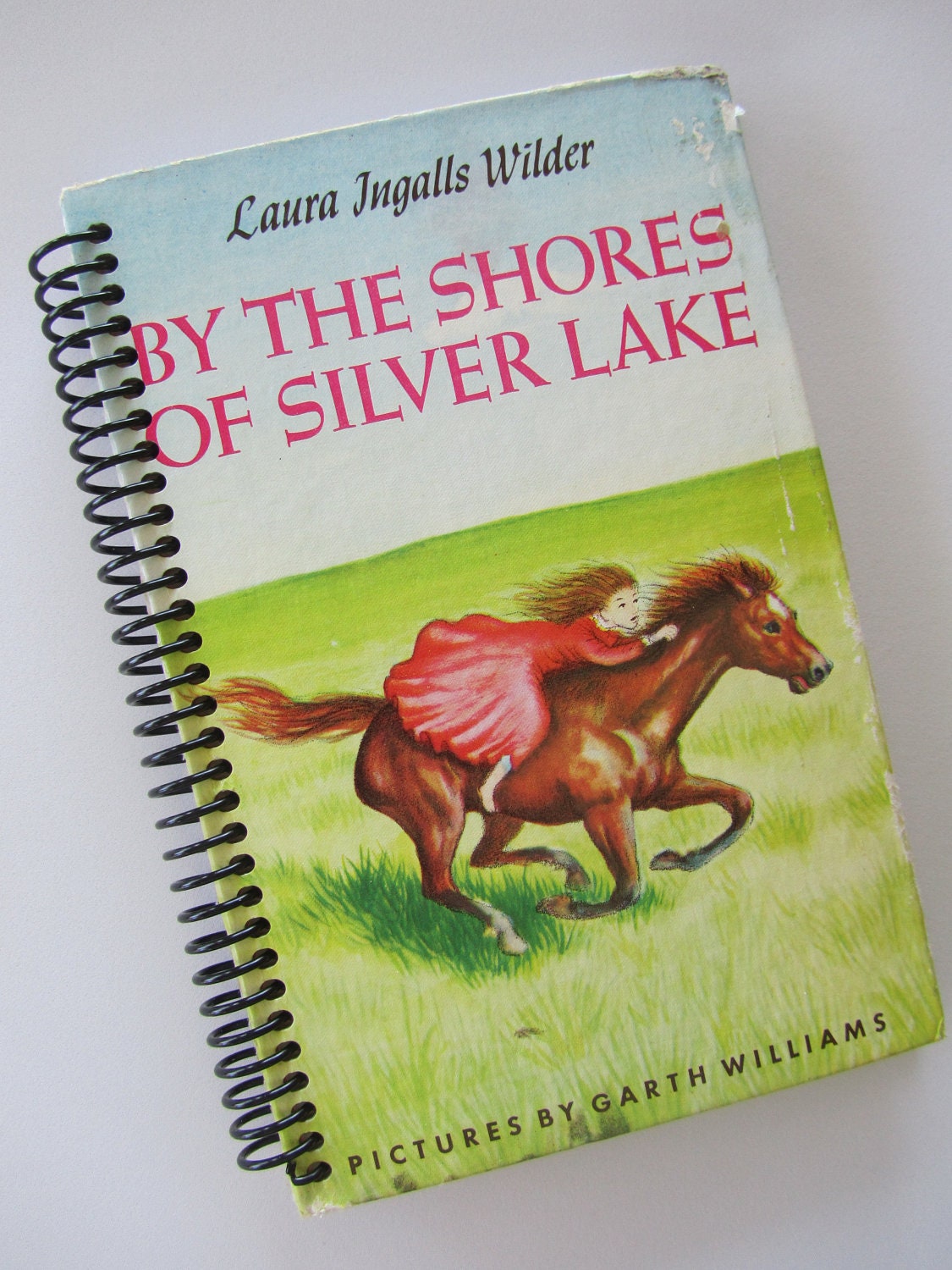 LITTLE HOUSE Laura Ingalls Wilder book journal notebook VINTAGE By The Shores Of Silver Lake Recycled