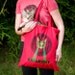 Mayan Laser Caturday Red Tote