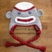 Sock Monkey Hat - Crochet Pattern 2 - Beanie and Earflap Pattern (us or uk Terms) - Newborn to Adult Sizes Included - INSTANT DOWNLOAD