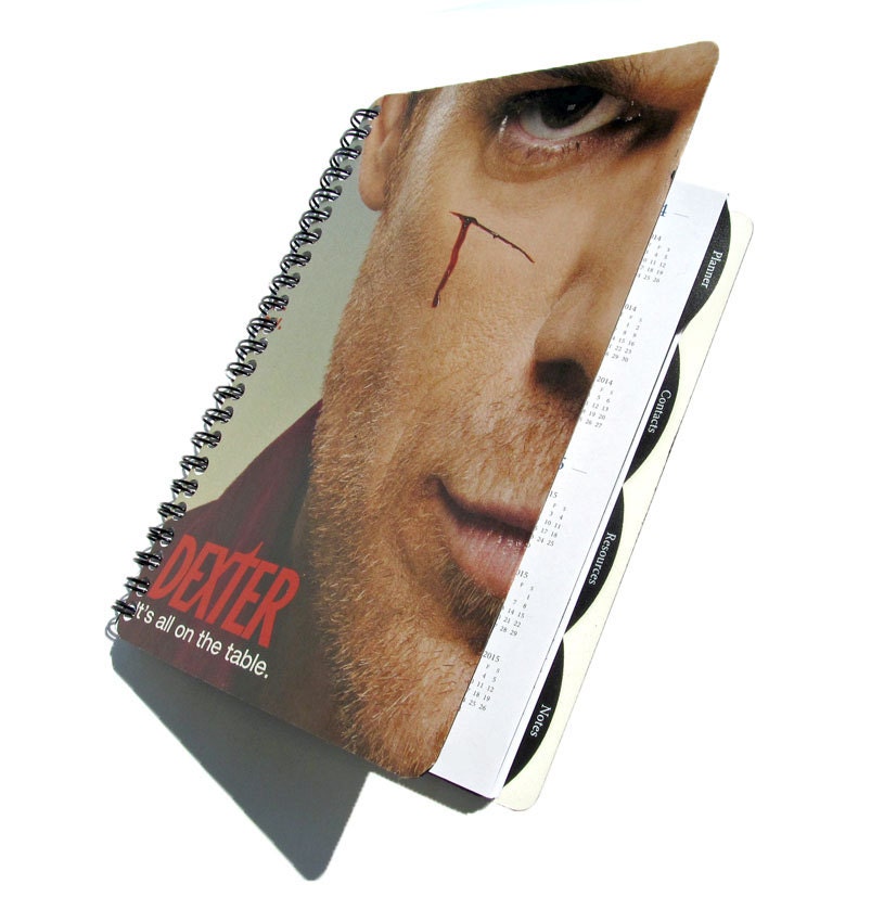 Dexter 2013 2014 UpCycled Daily Planner Academic Agenda Student (Season 7)