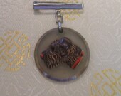 Art Deco Terrier Dog Brooch/Pin