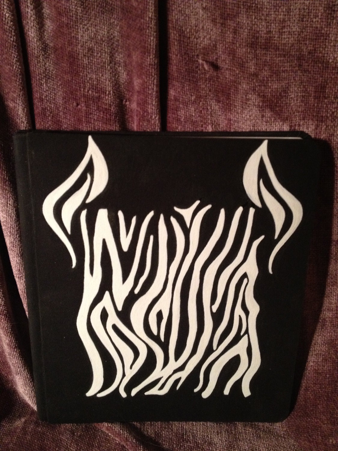 Animal Print Photo Album/ Scrapbook Zebra by UncivilizedCreations