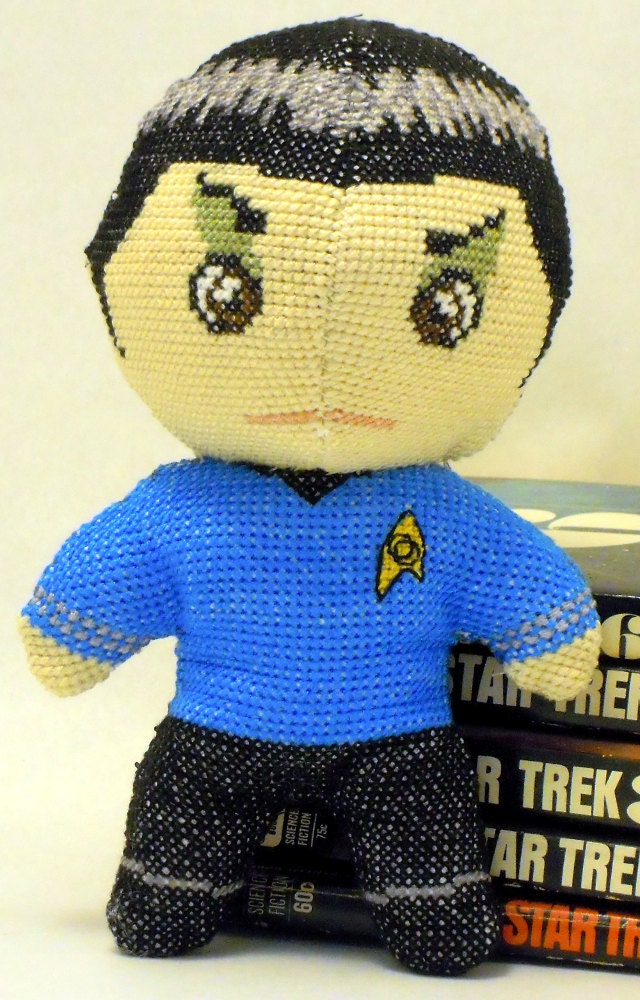 Mr. Spock 3D Cross Stitch Doll and Sewing Pattern PDF