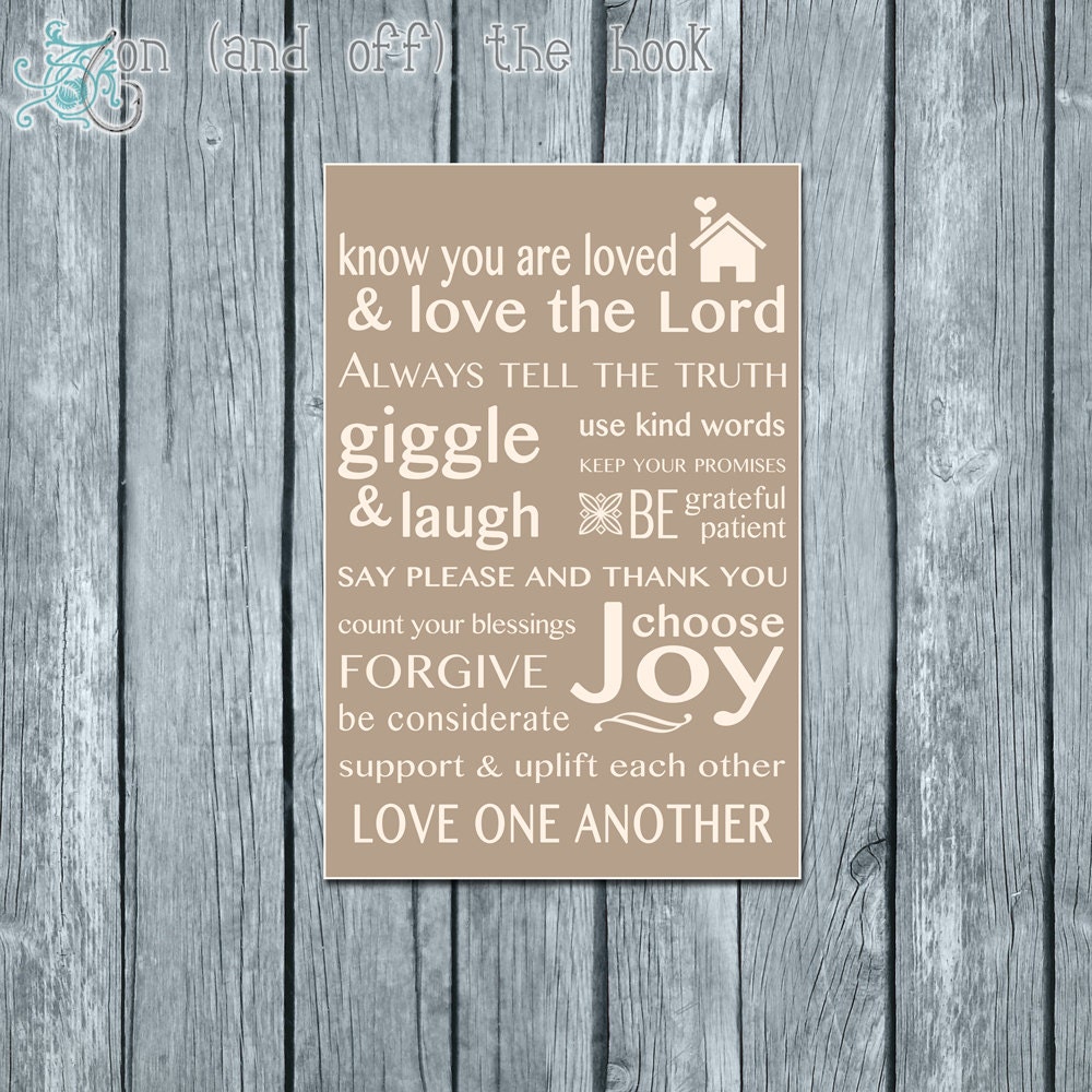 customized house full of hearts digital print
