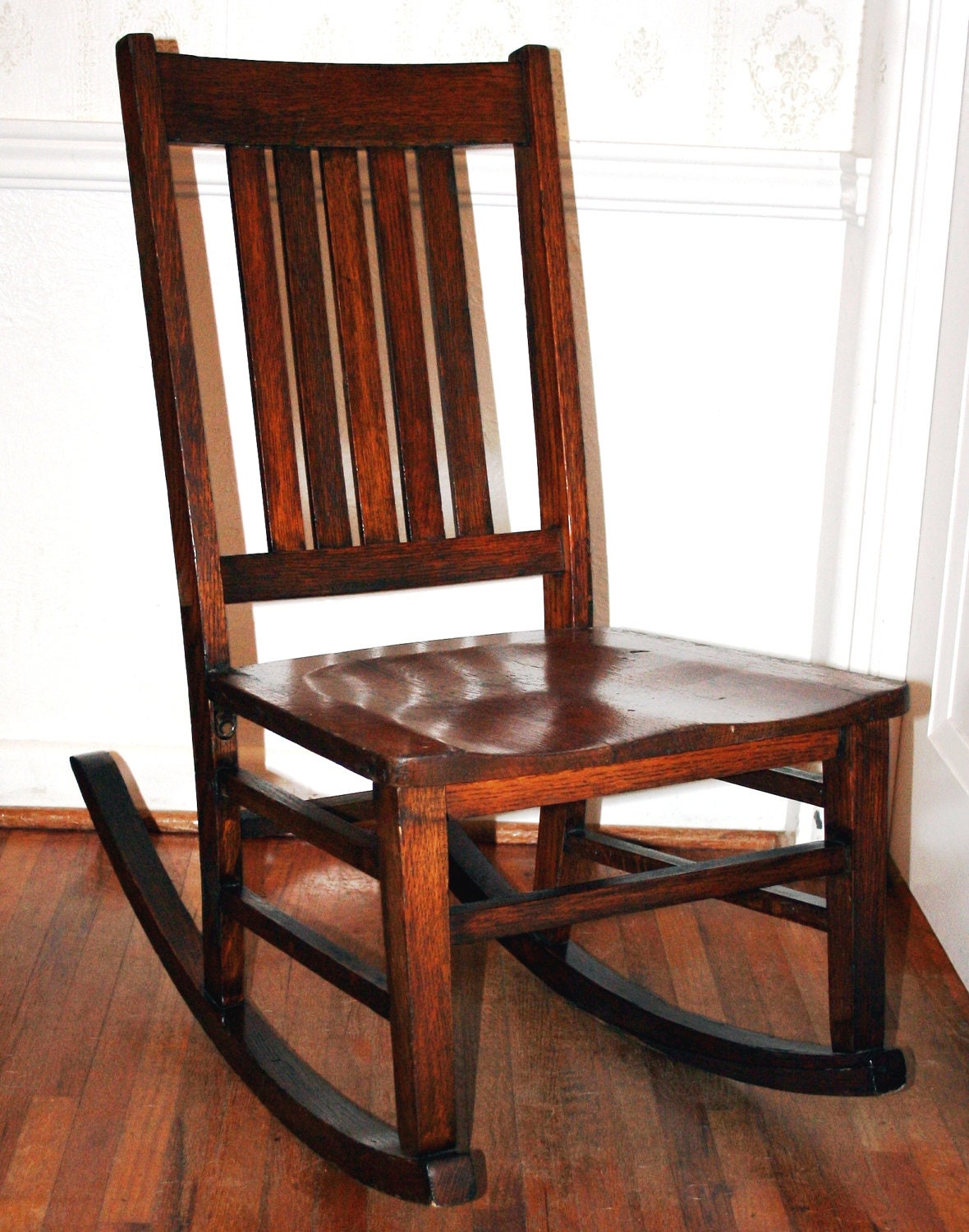 Items similar to Antique Rocker Craftsman Mission Style Early American
