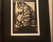 Quinn I  - Hand-pulled linocut print
