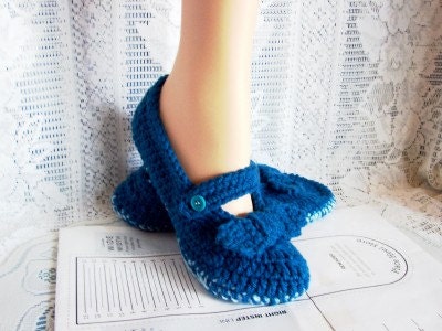 Mary Jane Slippers with double Thickness Soles. Trendy Fashion. Women US 8,euro 39. Teal