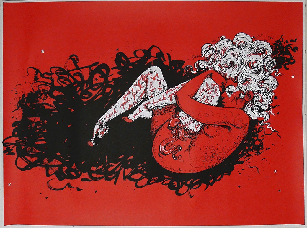 Red Silkscreen Print
