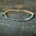 Green Sapphire Gemstone Bracelet Precious Gem Gold Chain Delicate Handmade Jewelry