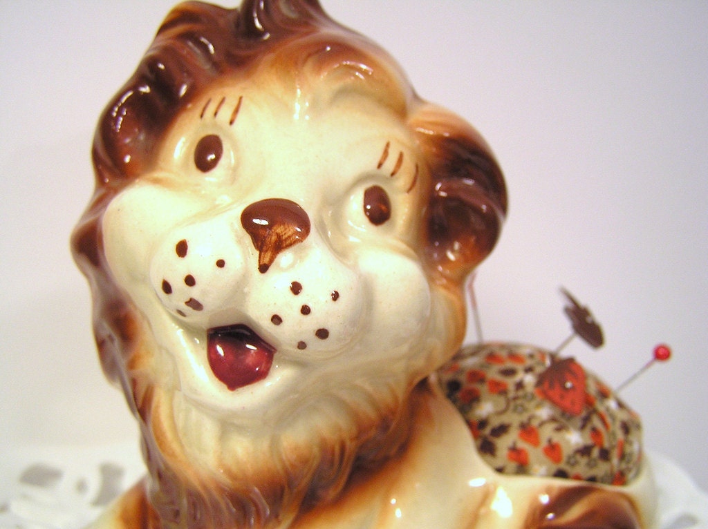 Happy Lion Pincushion