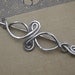 Celtic Infinity Loops Shawl Pin- Hair Pin -Long Hair Accessories - Metal Barrette - Aluminum Wire - Scarf Pin Sweater Brooch - Celtic Knot
