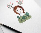 The Rose Forest  - Original Watercolor Painting