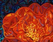 Fine Art Poster Print of an Original Abstract Acrylic Painting - Ribbons and Pearls