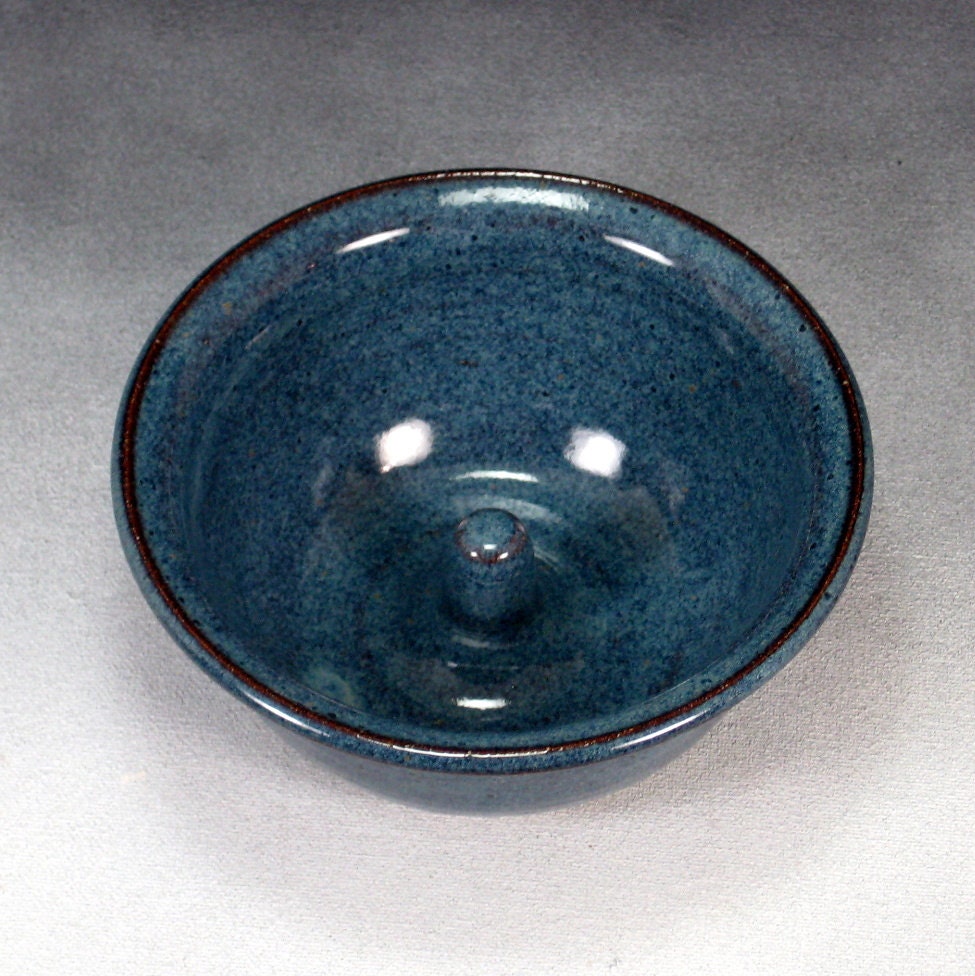Blue Apple Baker Handthrown Stoneware Pottery 1