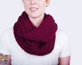 Triple Wrap Infinity Scarf - Berry