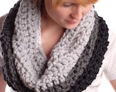 Ombre Cowl - Black and Greys