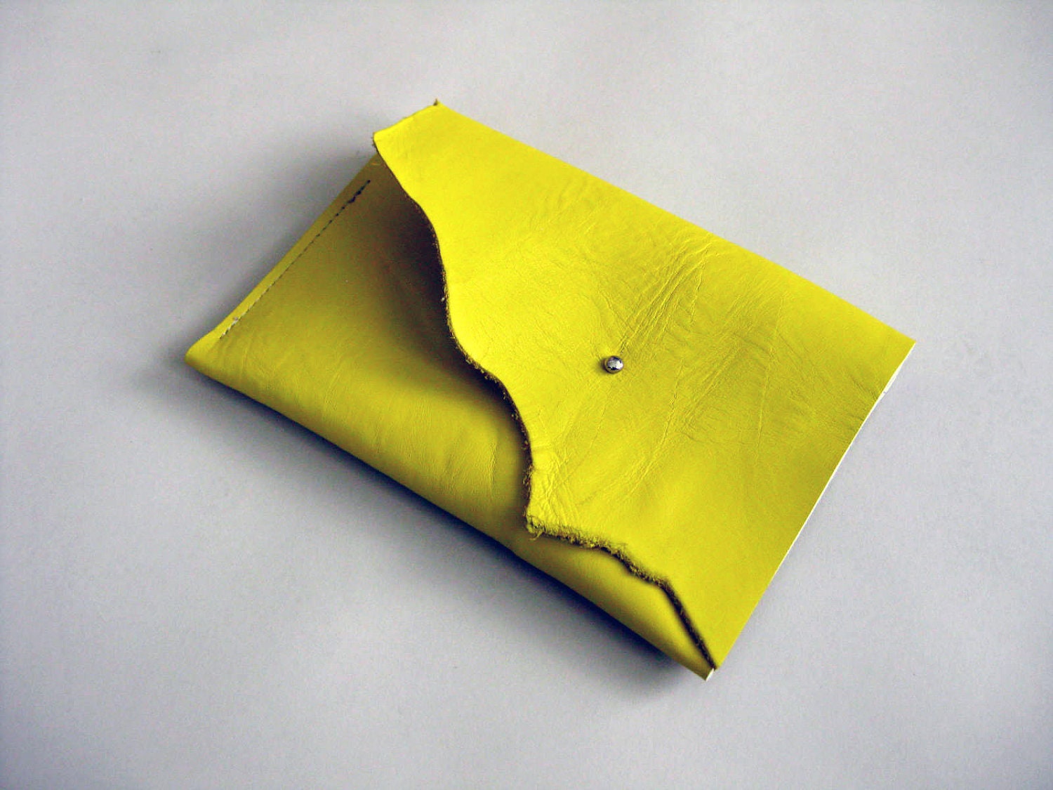 iPad mini case - Lemon yellow leather