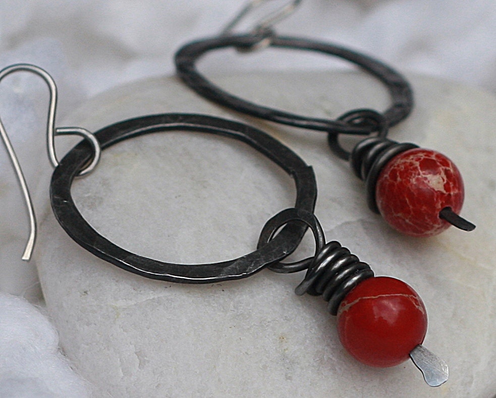 Steel Hoop Earrings Steel Wire Jewelry