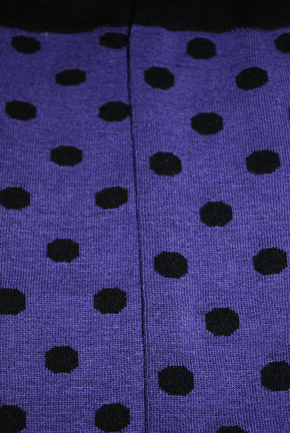 Baby Leg Warmers and Toddler Leg Warmers - free shipping - purple with black polka dots