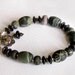 Rustic Jasper Bracelet with Jade and Sterling Silver ... Stone Age