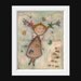 Print of my original folk art painting -  A Little Help - Fairy, angel, friends, birds, butterfly, bees