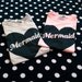 Oversized MERMAID shirt in Pink or Gray size S, M, or L