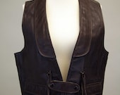 VIntage Leather Schott Vest