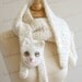 Digital PDF Crochet Pattern for Cat Cuddler Scarf - DIY Fashion Tutorial - Instant Download