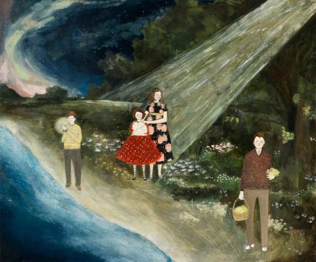 there was always light - large giclee fine art print - archival reproduction of original oil painting - signed