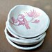 Four Ceramic Hand Built Pottery Bird Prep Dipping Sauce Bowls