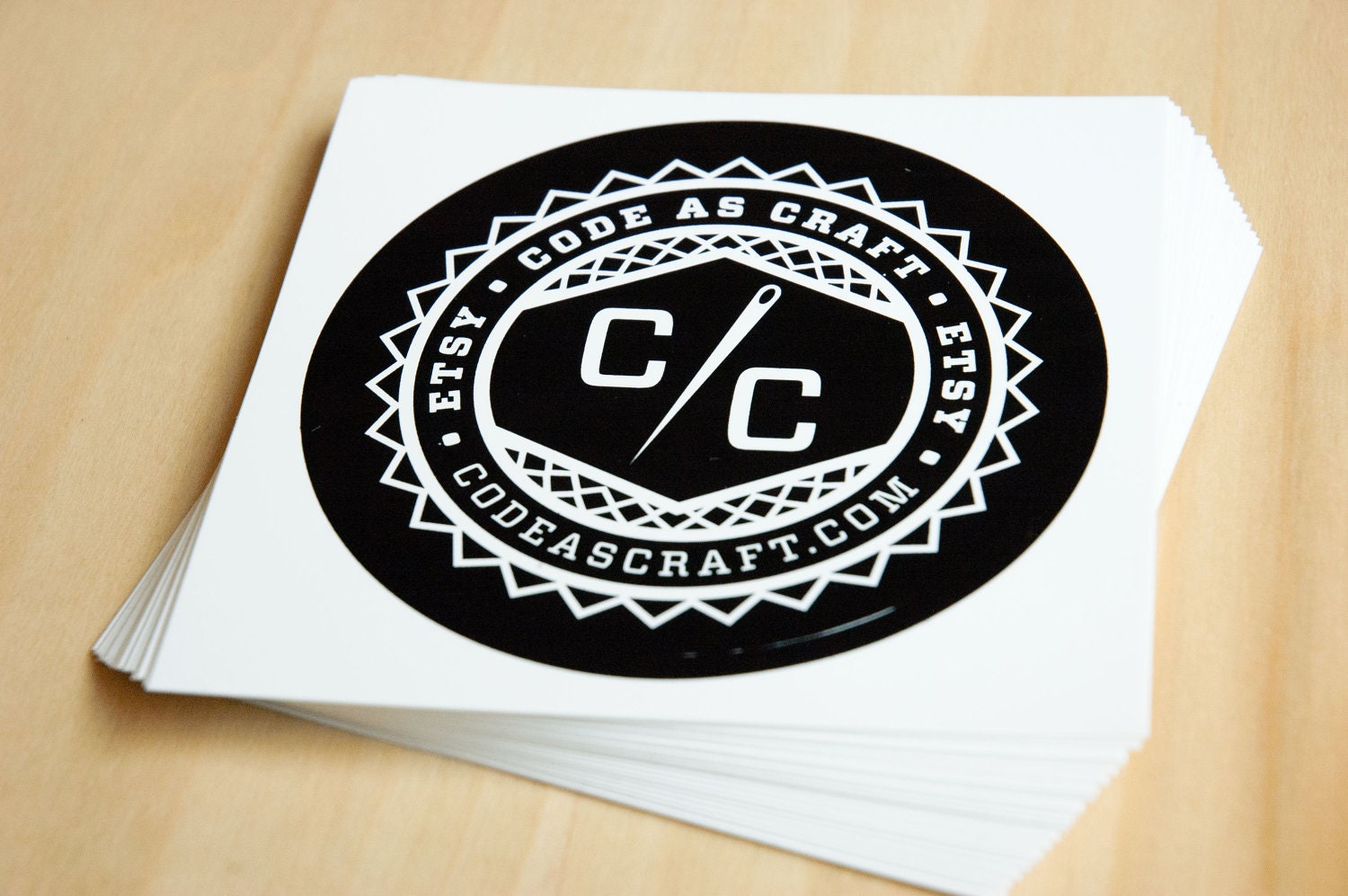 Etsy "Code as Craft" Stickers (Set of 25)