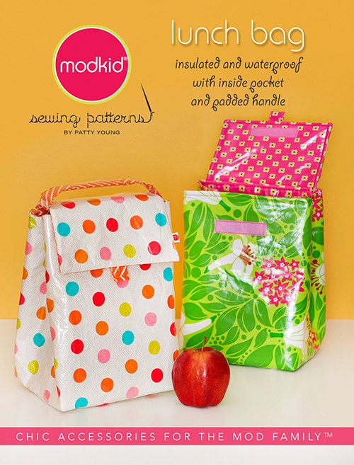 Lunch Bag sewing pattern from Modkid Boutique - insulated and ...