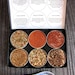 gourmet BBQ rubs kit for red meat and burgers - the perfect gift for him - 6 containers in a gift box