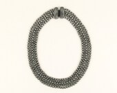 Metal Armor Multistrand Collar Necklace