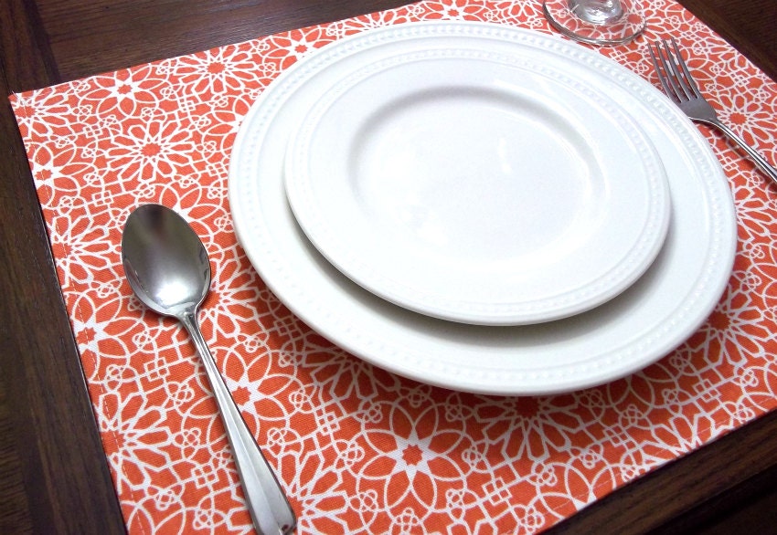 Placemat in Clay Orange