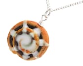 Cinnamon roll necklace