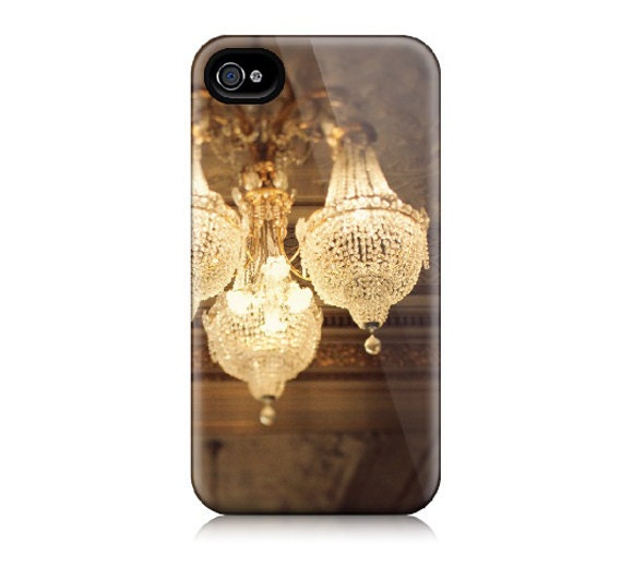 iPhone 4 case, 4S - Chandelier Photograph, Mother's Day, Paris, Glamorous - The Golden Age