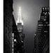 New York Chrysler Building Art Print, Black and White Photography, Home Decor for Men Dudes - Fog City