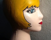 Mannequin Display Head - Blonde hair / Blue eyes