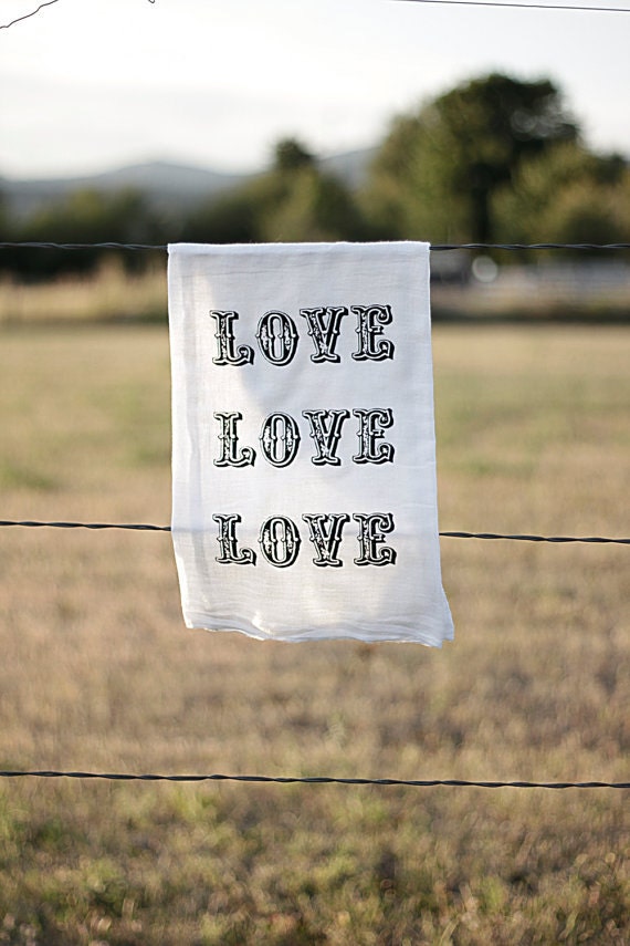 LOVE dish towel