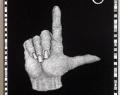 Loteria Inspired one of a kind hand portrait etching