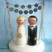 Hand Painted Love Boxes Custom Wedding Cake Toppers Stand and Bunting to match